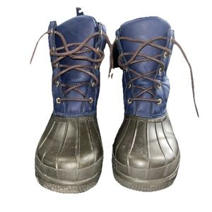 Sperry Blue and Brown Ankle Booties Waterproof Design